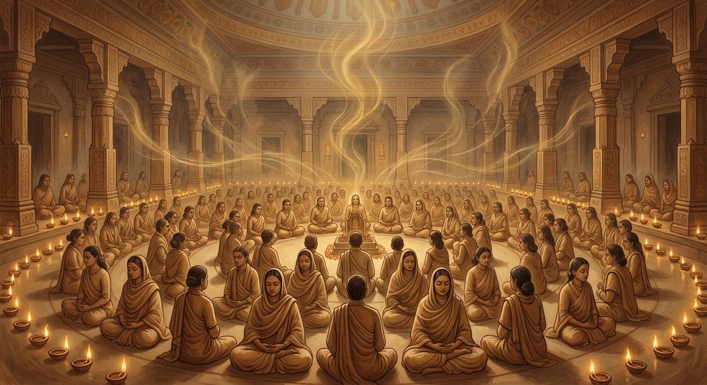सामूहिक ध्यान व नामसाधना