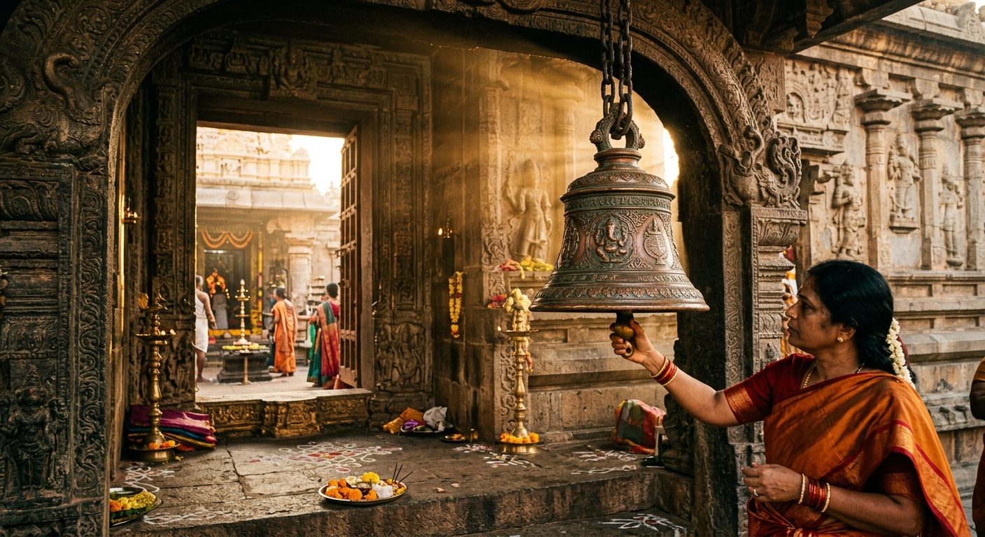 मंदिरात घंटा लावण्याचे महत्त्व